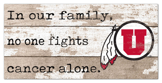 Fan Creations Home Decor Utah No One Fights Alone 6x12