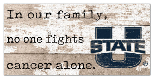 Fan Creations Home Decor Utah State No One Fights Alone 6x12
