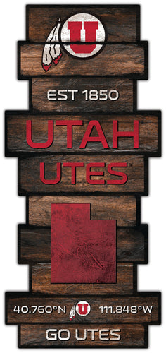 Fan Creations Wall Decor Utah Wood Celebration Stack