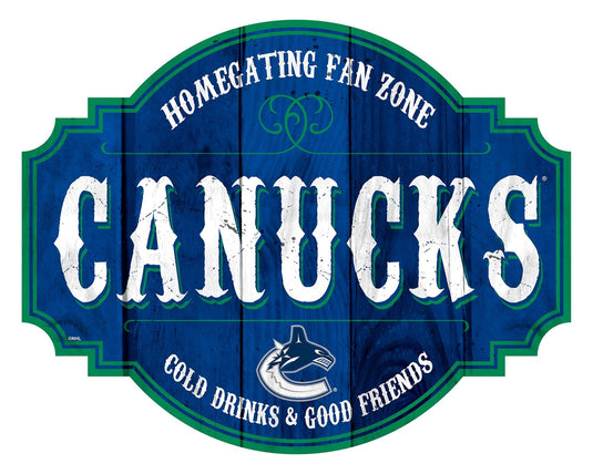 Fan Creations Home Decor Vancouver Canucks Homegating Tavern 12in Sign