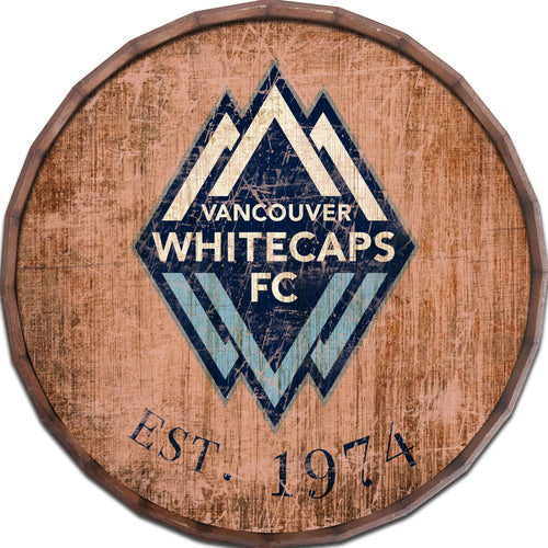 Fan Creations Home Decor Vancouver Whitecaps FC  24in Established Date Barrel Top