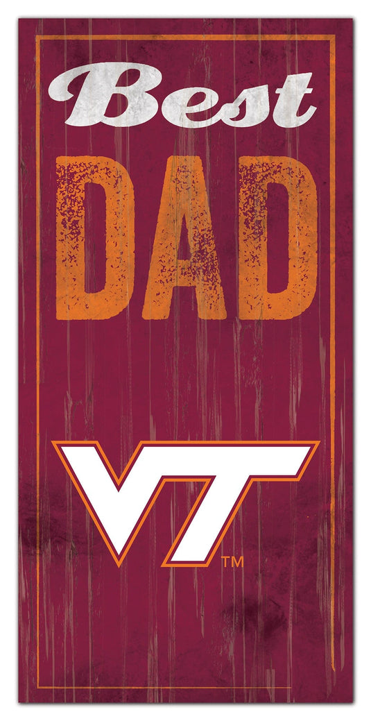 Fan Creations Wall Decor Virginia Tech Best Dad Sign