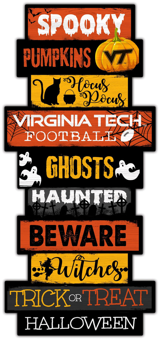 Fan Creations Home Decor Virginia Tech Halloween Celebration Stack