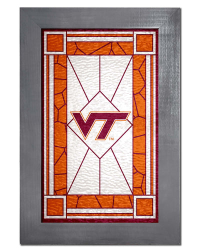 Fan Creations Home Decor Virginia Tech   Stained Glass 11x19