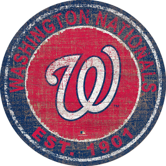 Fan Creations Home Decor Washington Nationals Heritage Logo Round