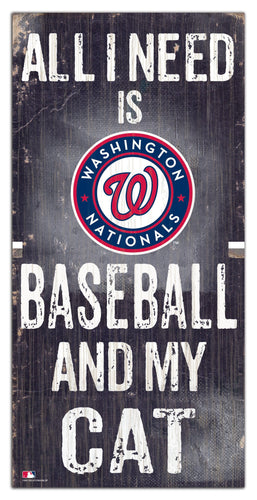 Fan Creations 6x12 Sign Washington Nationals My Cat 6x12 Sign