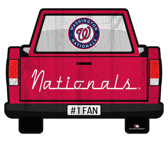 Fan Creations Home Decor Washington Nationals Slogan Truck Back Vintage 12in