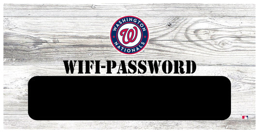 Fan Creations 6x12 Horizontal Washington Nationals Wifi Password 6x12 Sign