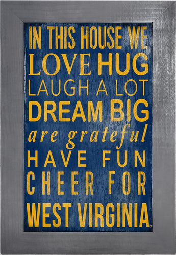 Fan Creations Home Decor West Virginia   Color In This House 11x19 Framed