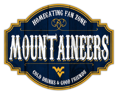 Fan Creations Home Decor West Virginia Homegating Tavern 12in Sign