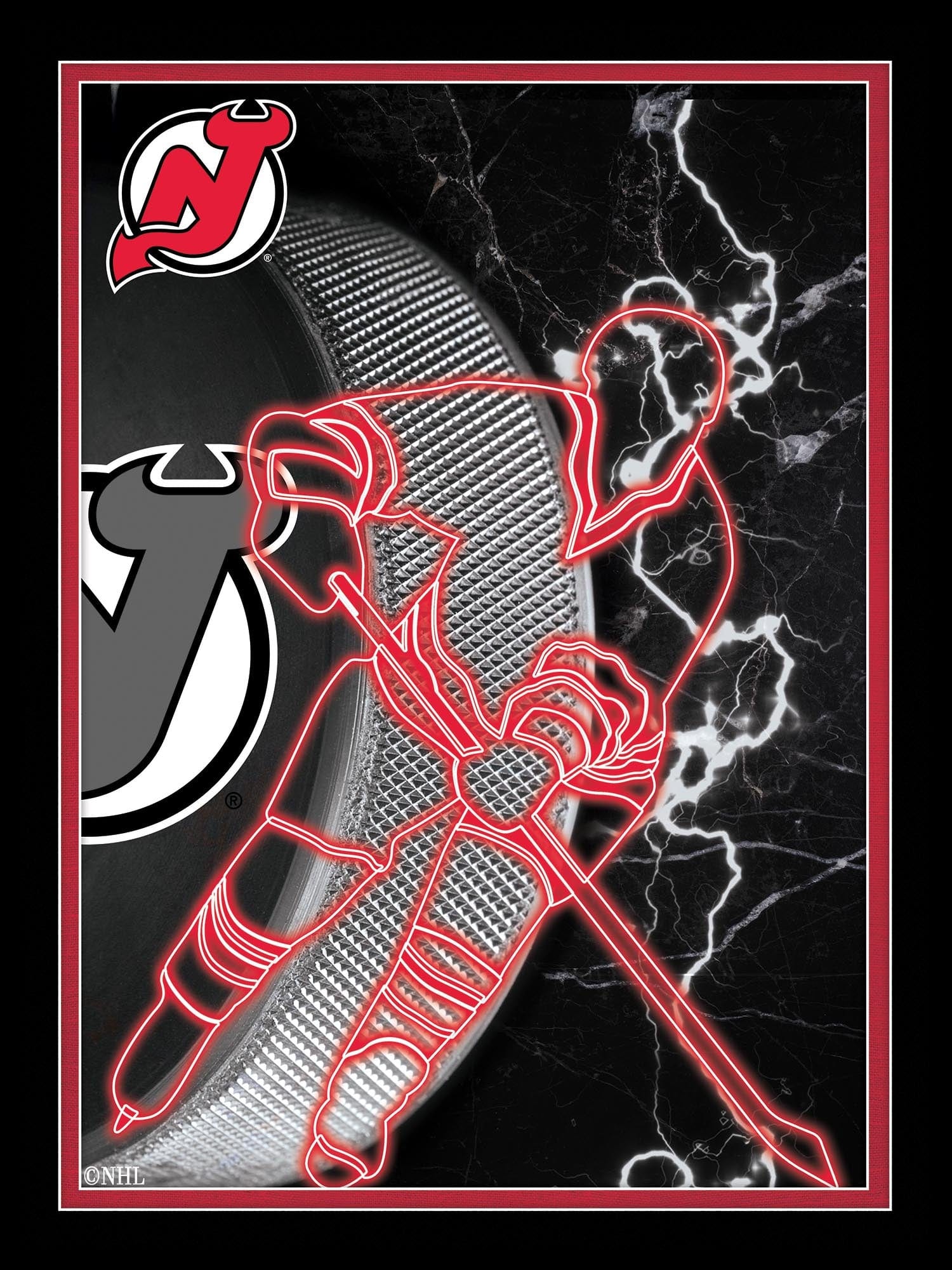 Phone Wallpaper Nj Devils Background New Jersey Devils Neon Player