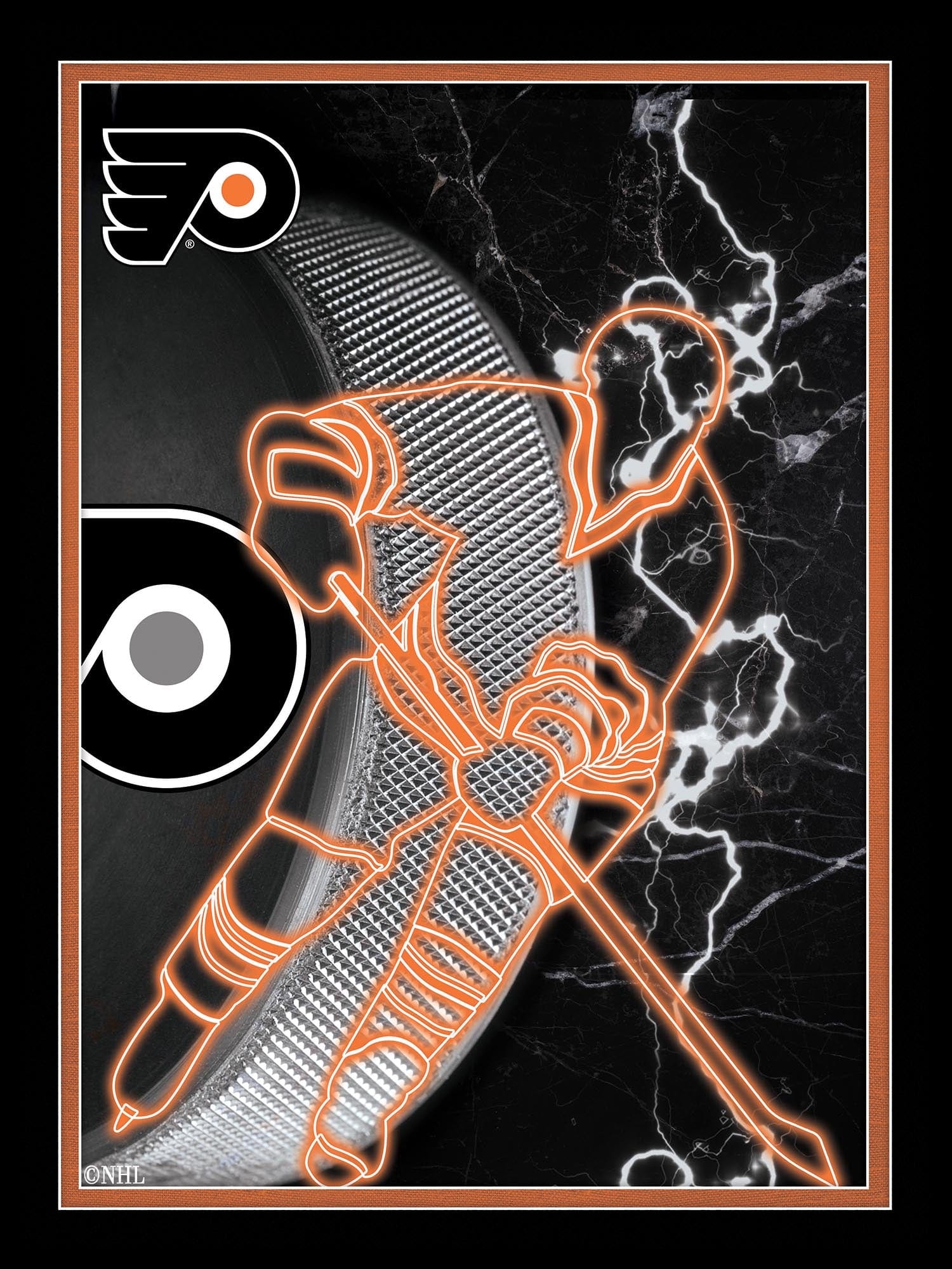 Philadelphia Flyers Neon Player 12x16 – Fan Creations GA, image size:1500x2000