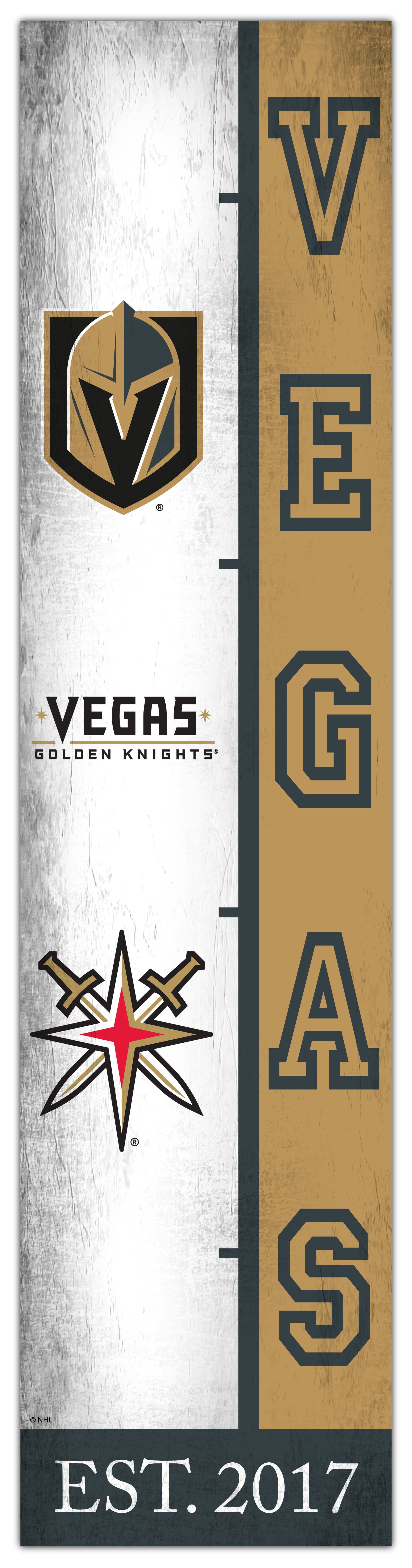 Vegas Golden Knights Team Logo Progression 6x24 – Fan