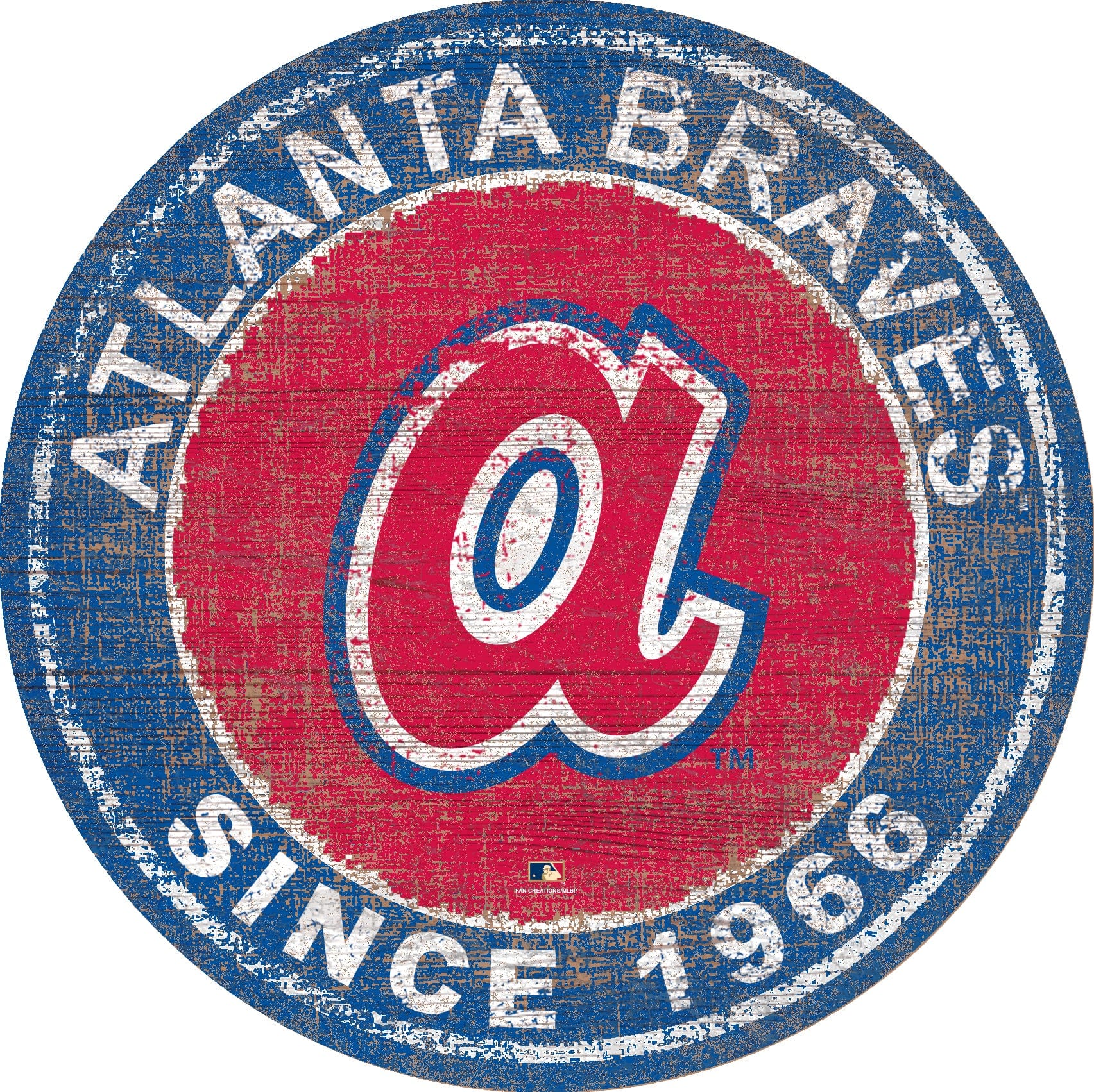 Atlanta Braves Heritage Logo 24" Circle - Fan Creations GA