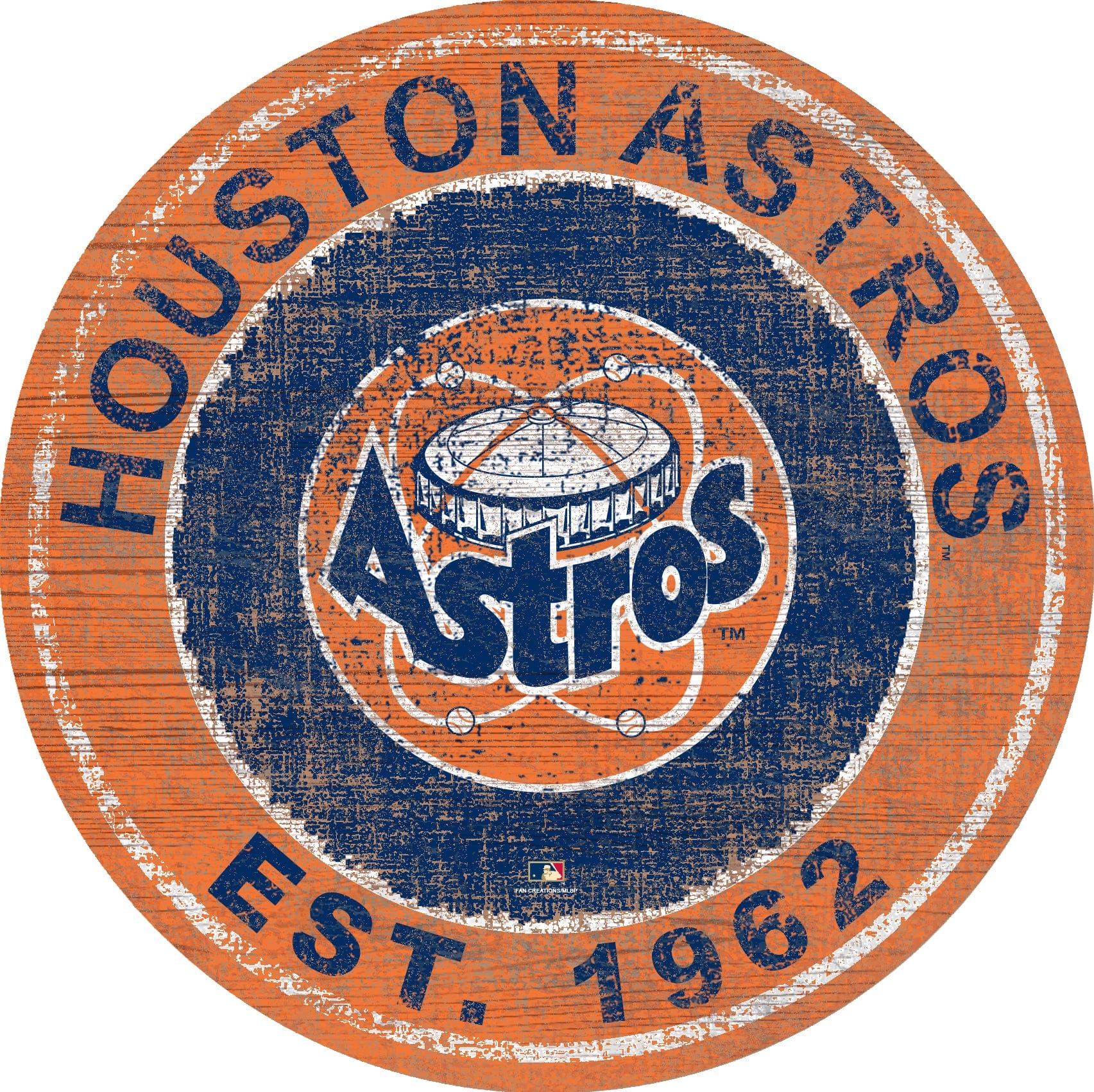 Houston Astros Heritage Logo 24 Circle Fan Creations GA houston-astros-heritage-logo-24-circle-fan-creations-ga