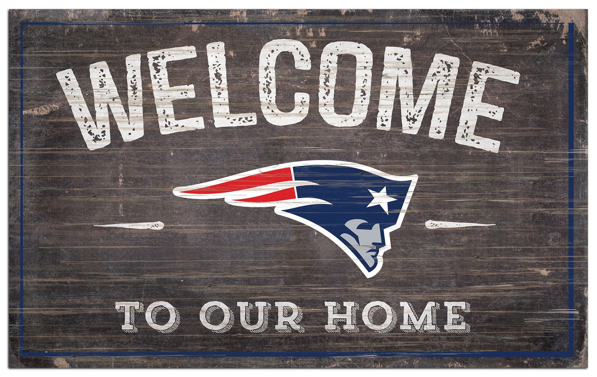 New England Patriots 11x19in Welcome Sign – Fan Creations GA