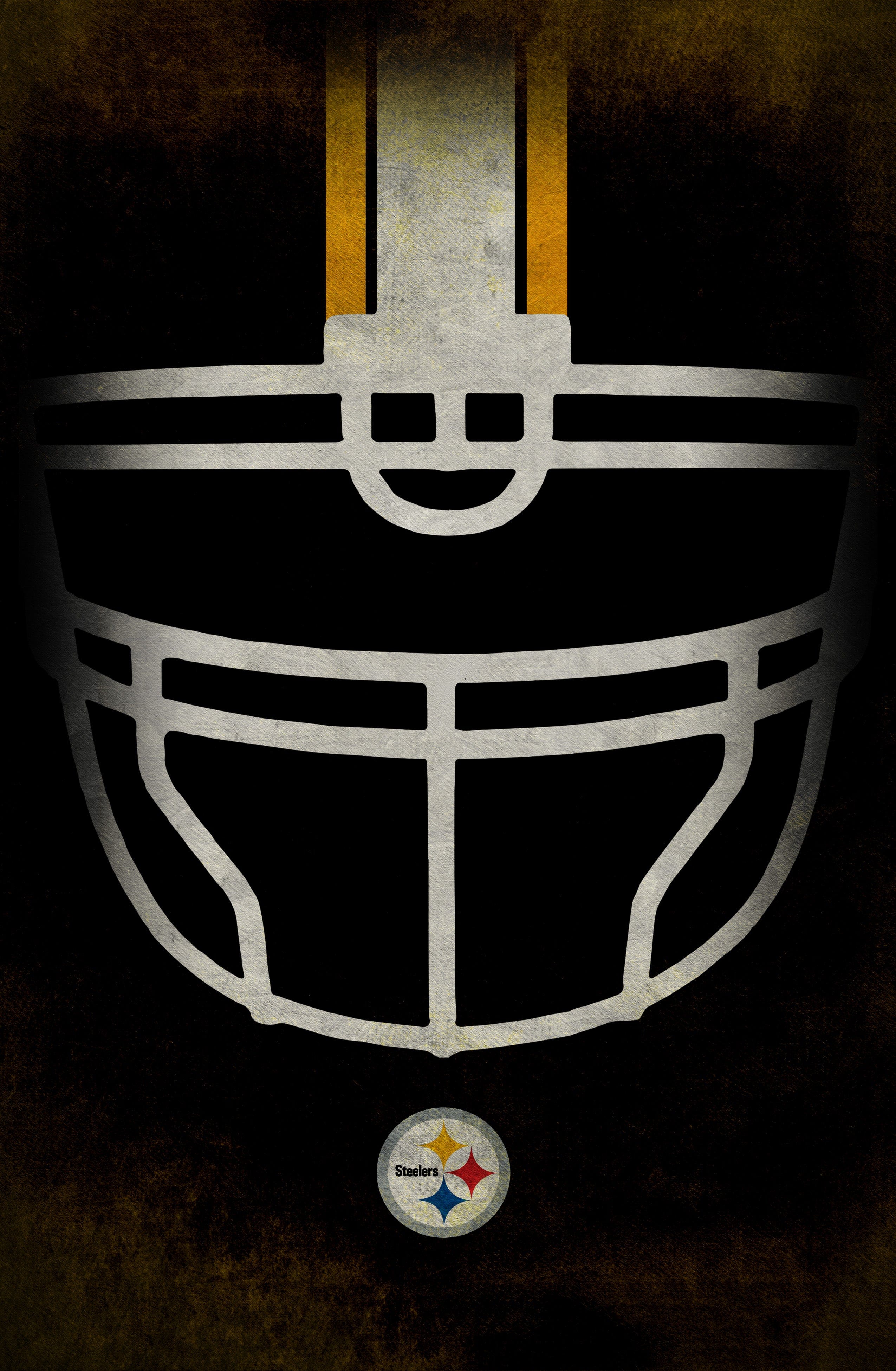 Pittsburgh Steelers Ghost Helmet 17x26 – Fan Creations GA