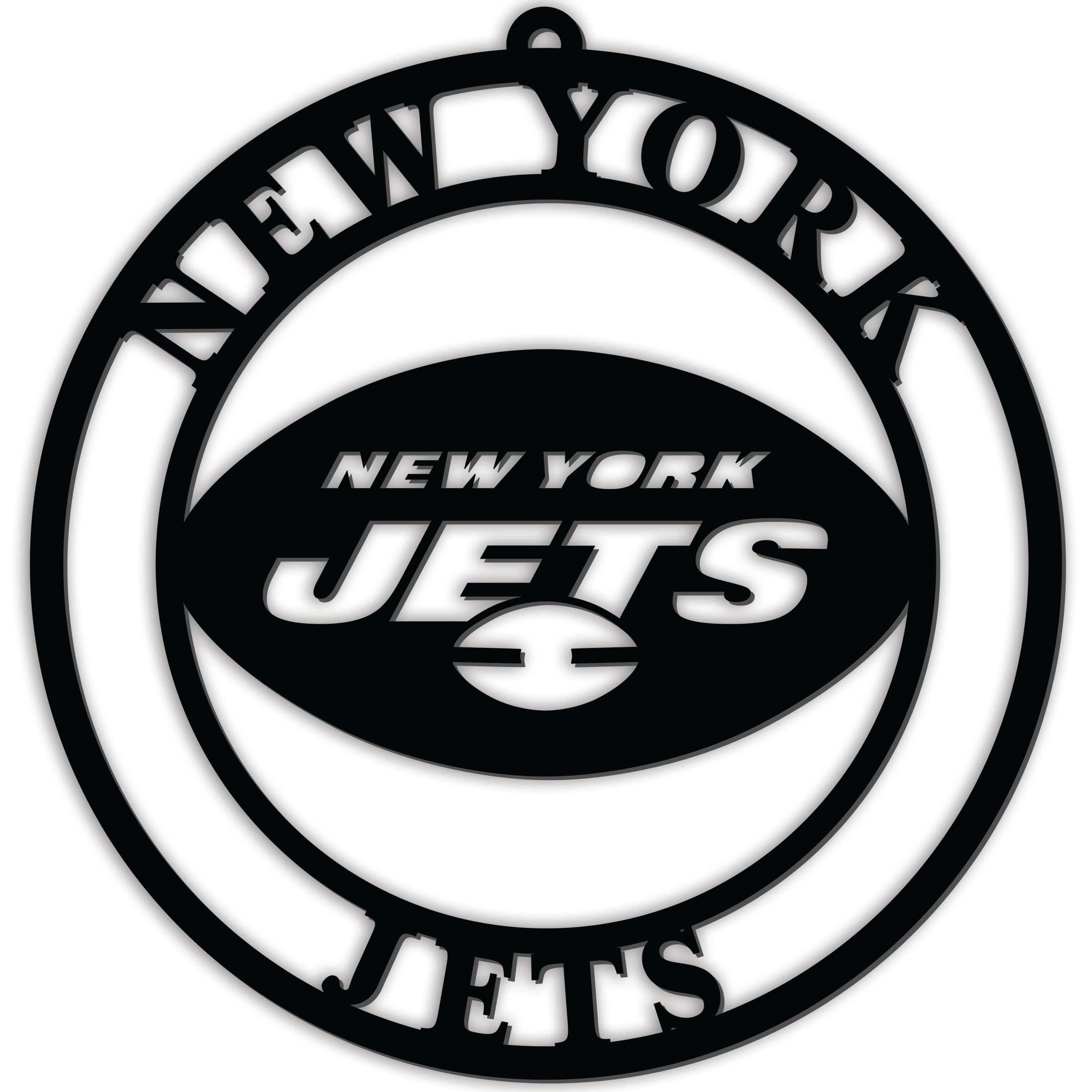 New York Jets Silhouette Logo Cutout Circle – Fan Creations GA