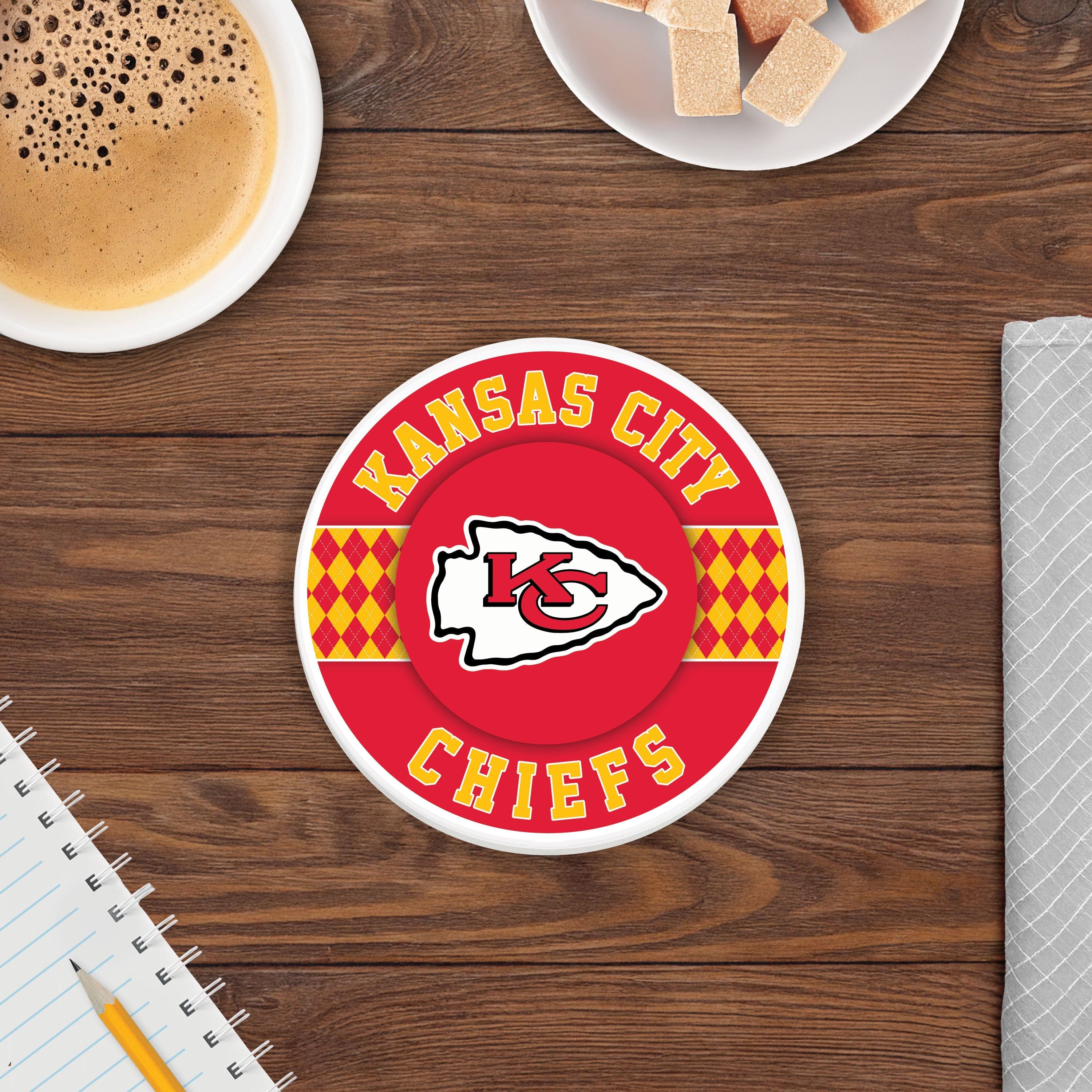AARONIE Untersetzer-Set, 4er, Keramik Mit Korkunterseite – Kansas Football City Motiv – Saugfähig, Rutschfest AARONIE Untersetzer-Set, 4er, Keramik Mit Korkunterseite – Kansas Football City Motiv – Saugfähig, Rutschfest