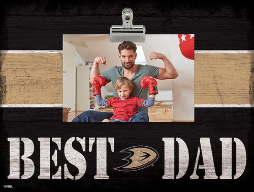 Fan Creations Desktop Stand Anaheim Ducks Best Dad With Stripe Clip Frame