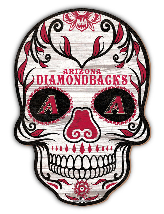 Fan Creations Holiday Home Decor Arizona Diamondbacks Sugar Skull 12in