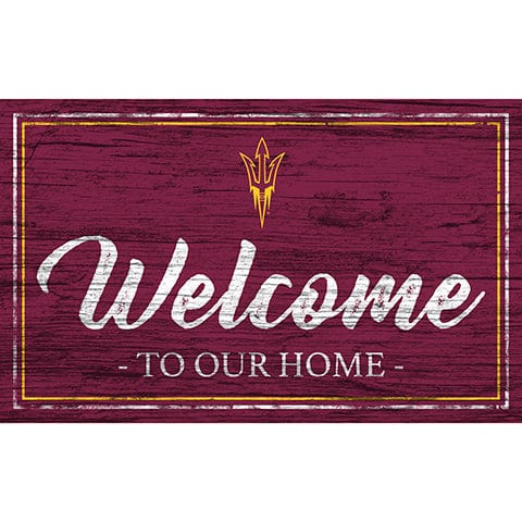 Fan Creations 11x19 Arizona State Team Color Welcome 11x19 Sign