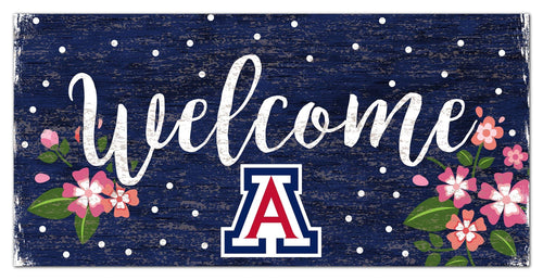 Fan Creations 6x12 Horizontal Arizona Welcome Floral 6x12 Sign