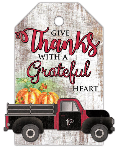 Fan Creations Holiday Home Decor Atlanta Falcons Gift Tag and Truck 11x19