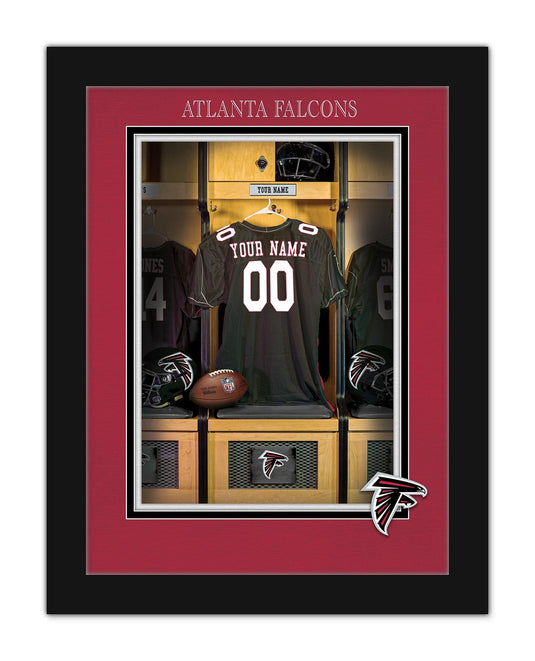 Fan Creations Wall Decor Atlanta Falcons Locker Room Single Jersey 12x16
