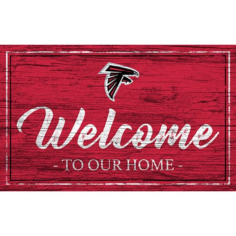 Fan Creations 11x19 Atlanta Falcons Team Color Welcome 11x19 Sign