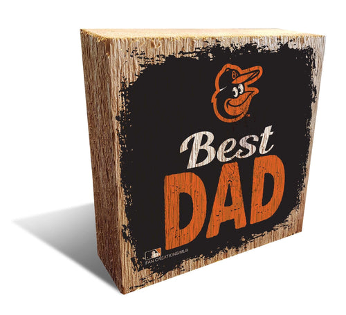 Fan Creations Desktop Stand Baltimore Orioles Best Dad Block