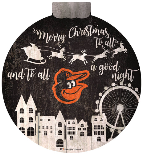 Fan Creations Holiday Home Decor Baltimore Orioles Christmas Village 12in