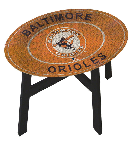 Fan Creations Home Decor Baltimore Orioles  Heritage Logo Side Table