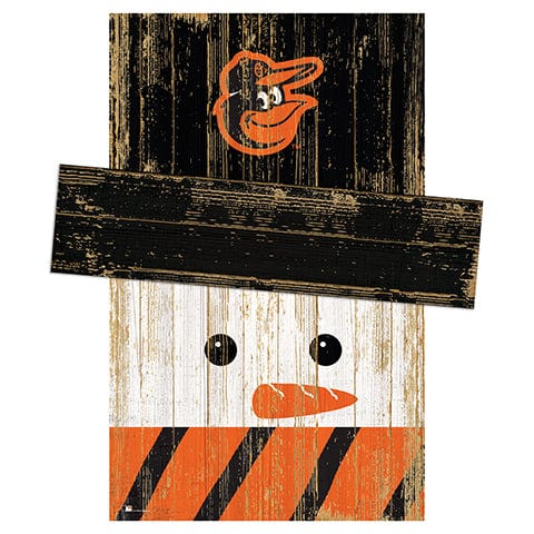 Fan Creations Large Holiday Head Baltimore Orioles Snowman Head