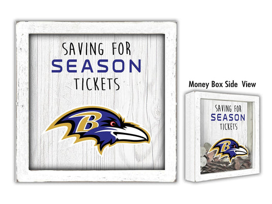 Fan Creations Desktop Stand Baltimore Ravens Saving For Tickets Money Box