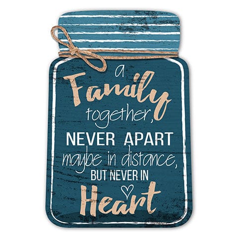 Load image into Gallery viewer, Fan Creations 12&quot; Wall Art Religious Blue A Family Together 12&quot; Jar Cut Out
