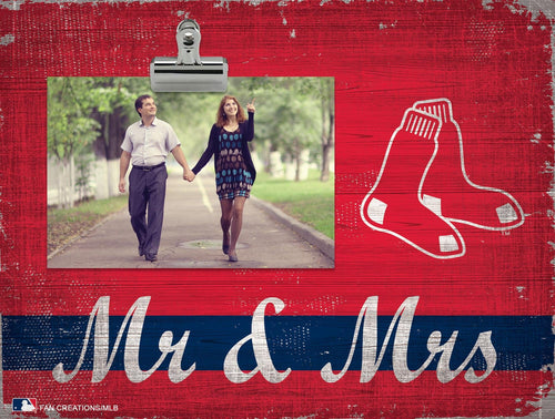 Fan Creations Desktop Stand Boston Red Sox Mr & Mrs Clip Frame