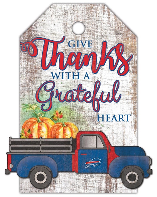 Fan Creations Holiday Home Decor Buffalo Bills Gift Tag and Truck 11x19