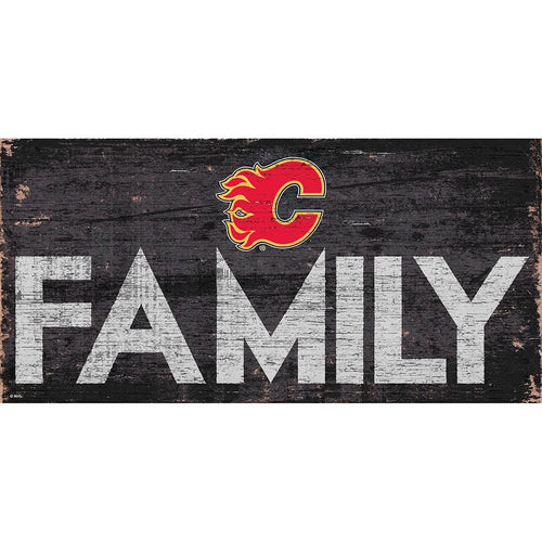 Fan Creations 6x12 Vertical Calgary Flames Family 6x12