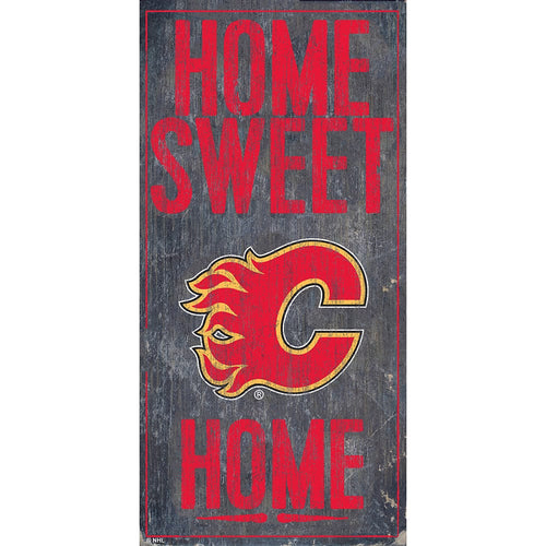 Fan Creations 6x12 Vertical Calgary Flames Home Sweet Home 6x12