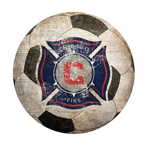 Fan Creations 12" Wall Art Chicago Fire 12" Soccer Shaped Sign