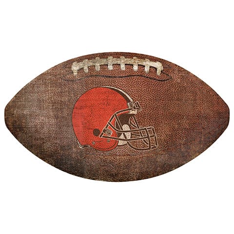 Fan Creations 12" Wall Art Cleveland Browns 12" Football Shaped Sign
