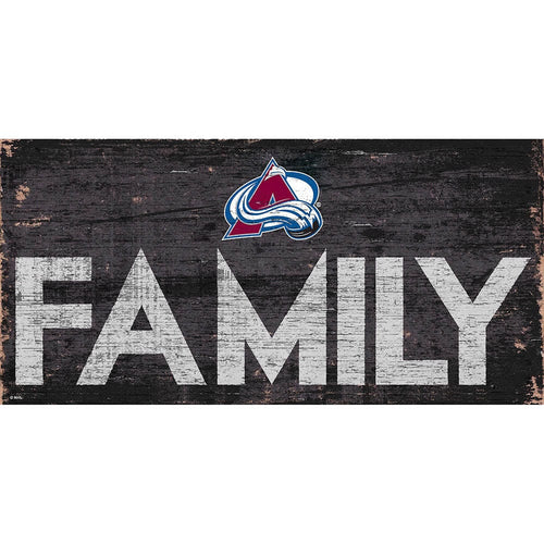 Fan Creations 6x12 Vertical Colorado Avalanche Family 6x12