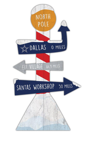 Fan Creations Holiday Home Decor Dallas Cowboys Directional North Pole