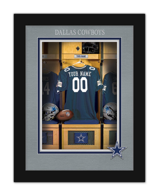 Fan Creations Wall Decor Dallas Cowboys Locker Room Single Jersey 12x16