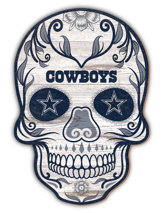 Fan Creations Holiday Home Decor Dallas Cowboys Sugar Skull 12in