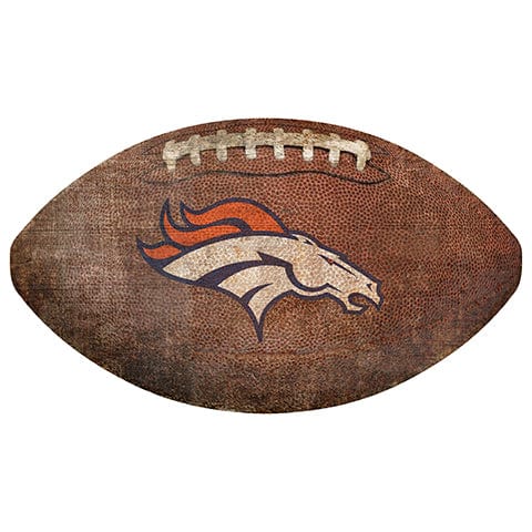 Fan Creations 12" Wall Art Denver Broncos 12" Football Shaped Sign