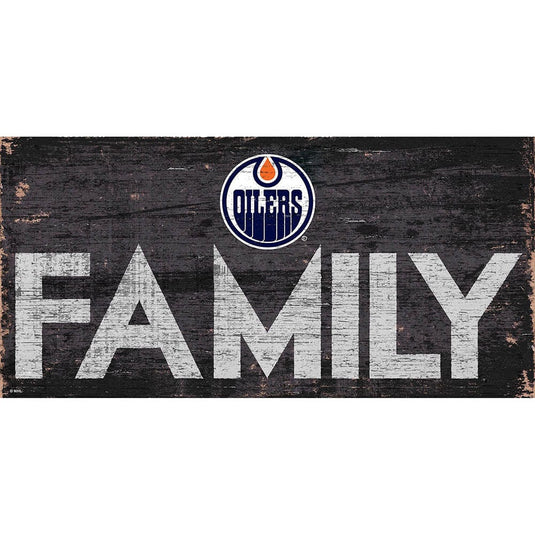 Fan Creations 6x12 Vertical Edmonton Oilers Family 6x12