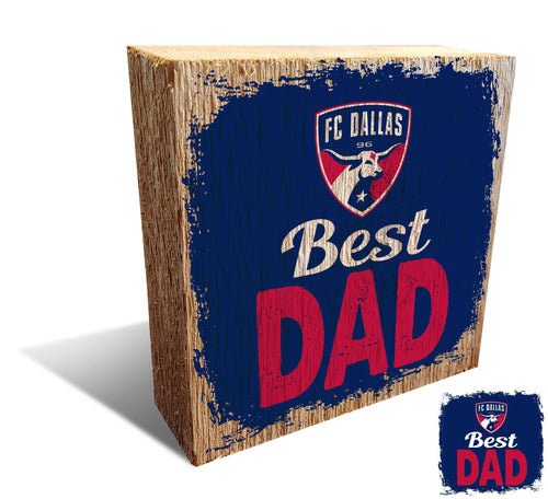 Fan Creations Desktop Stand FC Dallas Best Dad Block