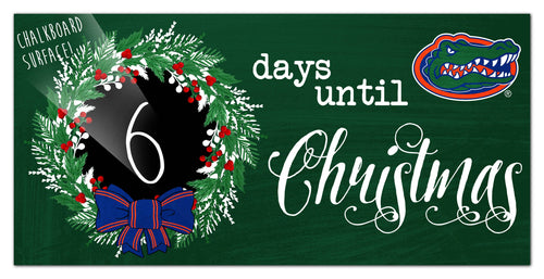 Fan Creations Holiday Home Decor Florida Chalk Christmas Countdown 6x12